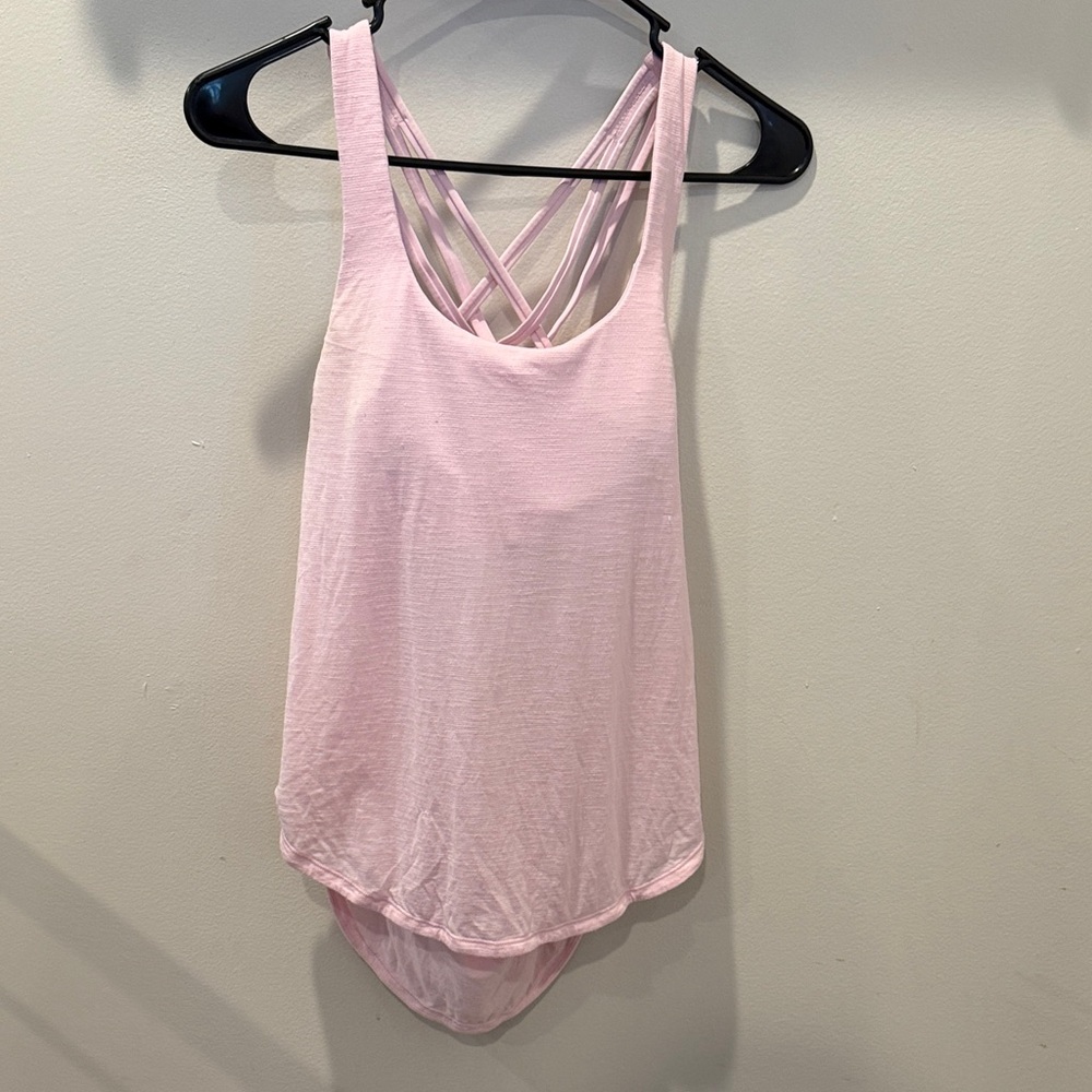 Lululemon Athletica Light Pink Bra Top With Removable Pads